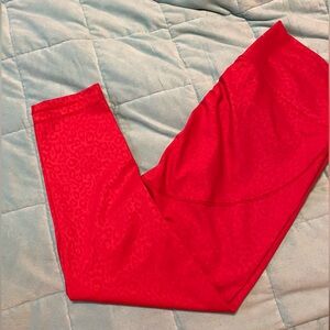 Zyia Red Leopard Scrunchie What Light n Tight